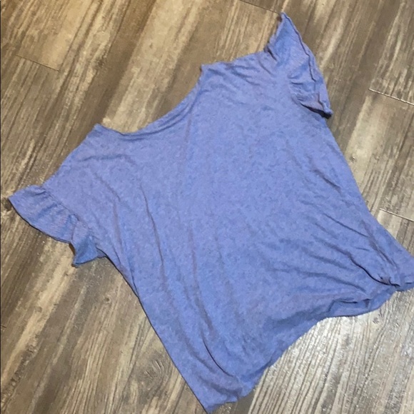 LOFT Tops - Loft Ruffle Sleeve T-shirt